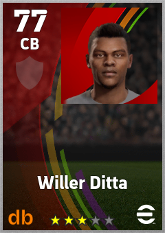 Willer Ditta eFootball player card