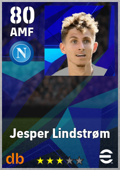 Jesper Lindstrøm — AMF, OVR 80, MAX 80