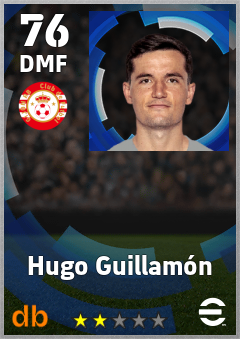 Hugo Guillamón — DMF, OVR 76, MAX 76