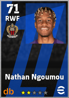 Nathan Ngoumou — RWF, OVR 71, MAX 71
