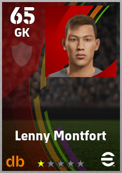 Lenny Montfort — GK, OVR 65, MAX 65