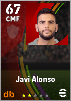 Javi Alonso — CMF, OVR 67, MAX 67