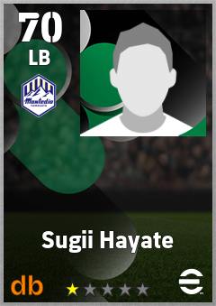 Sugii Hayate — LB, OVR 70, MAX 70