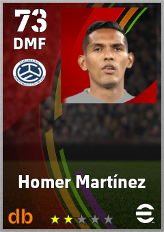 Homer Martínez — DMF, OVR 73, MAX 73