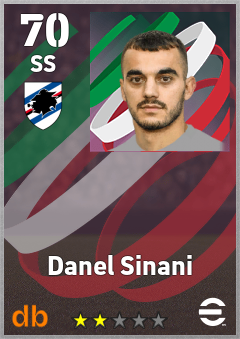 Danel Sinani — SS, OVR 70, MAX 70