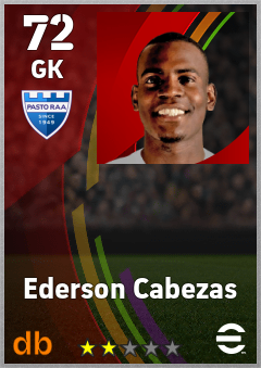 Ederson Cabezas — GK, OVR 72, MAX 72