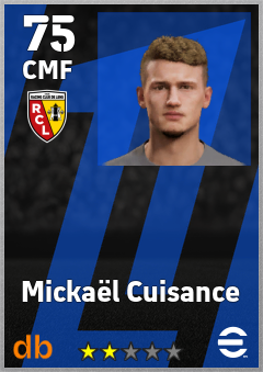 Mickaël Cuisance — CMF, OVR 75, MAX 75