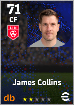 James Collins — CF, OVR 71, MAX 71