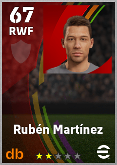 Rubén Martínez — RWF, OVR 67, MAX 67