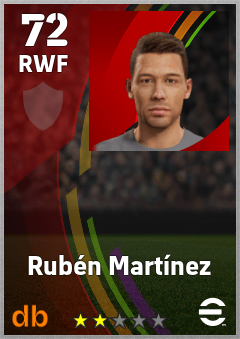 Rubén Martínez eFootball player card