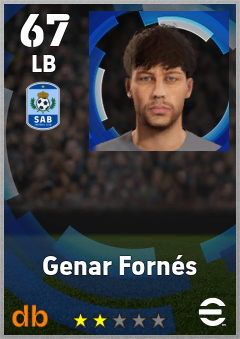 Genar Fornés — LB, OVR 67, MAX 67