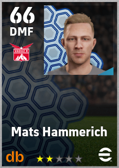 Mats Hammerich — DMF, OVR 66, MAX 66
