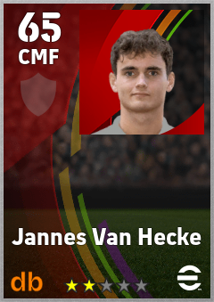 Jannes Van Hecke eFootball player card