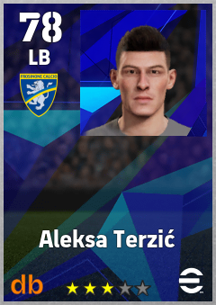 Aleksa Terzić — LB, OVR 78, MAX 78