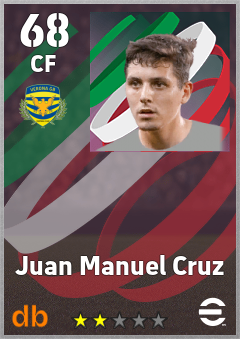 Juan Manuel Cruz — CF, OVR 68, MAX 68