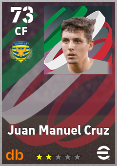 Juan Manuel Cruz — CF, OVR 73, MAX 73