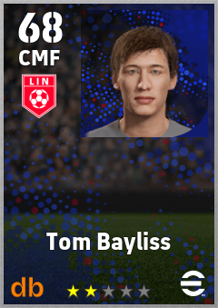 Tom Bayliss — CMF, OVR 68, MAX 68
