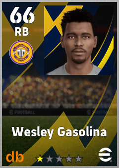 Wesley Gasolina — RB, OVR 66, MAX 66