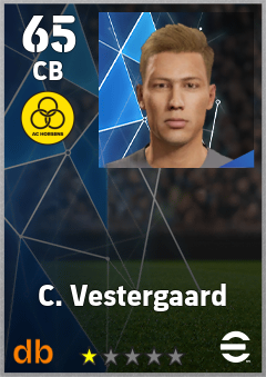 C. Vestergaard eFootball player card