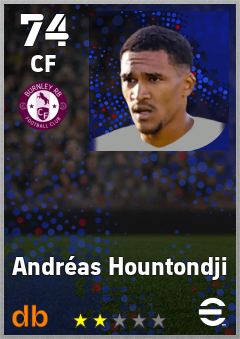 Andréas Hountondji — CF, OVR 74, MAX 74