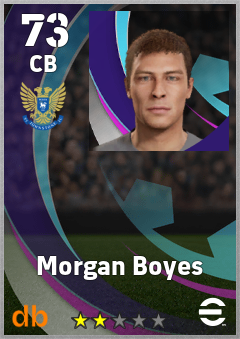 Morgan Boyes — CB, OVR 73, MAX 73