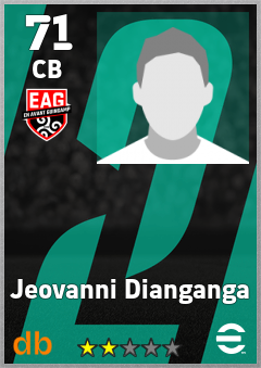 Jeovanni Dianganga — CB, OVR 71, MAX 71
