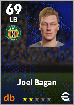 Joel Bagan — LB, OVR 69, MAX 69