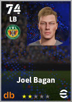 Joel Bagan — LB, OVR 74, MAX 74