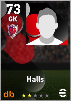 Halls — GK, OVR 73, MAX 73