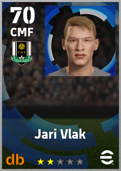 Jari Vlak — CMF, OVR 70, MAX 70
