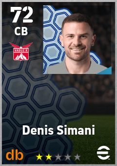 Denis Simani eFootball player card