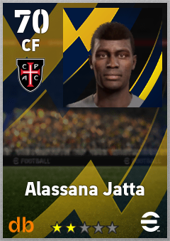 Alassana Jatta — CF, OVR 70, MAX 70
