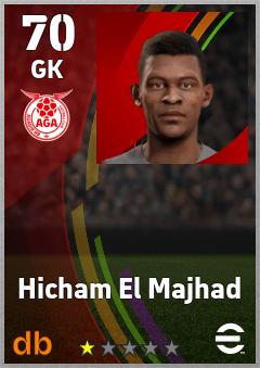 Hicham El Majhad — GK, OVR 70, MAX 70