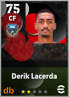 Derik Lacerda — CF, OVR 75, MAX 75