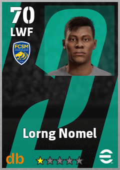 Lorng Nomel — LWF, OVR 70, MAX 70