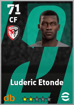Luderic Etonde — CF, OVR 71, MAX 71