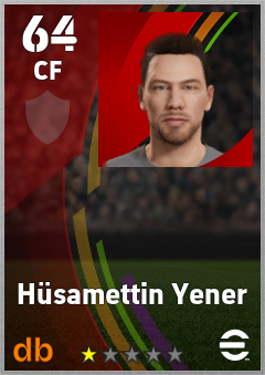 Hüsamettin Yener — CF, OVR 64, MAX 64