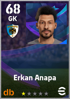 Erkan Anapa — GK, OVR 68, MAX 68