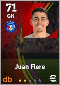 Juan Flere — GK, OVR 71, MAX 71