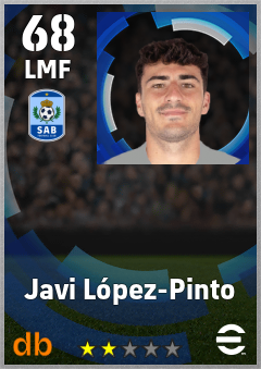 Javi López-Pinto — LMF, OVR 68, MAX 68