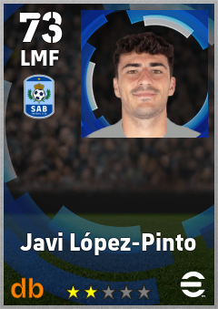 Javi López-Pinto — LMF, OVR 73, MAX 73