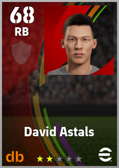 David Astals eFootball player card