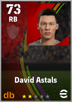 David Astals eFootball player card