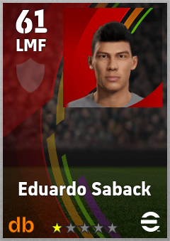 Eduardo Saback eFootball player card