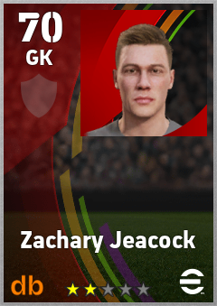Zachary Jeacock eFootball player card