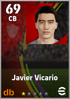 Javier Vicario eFootball player card