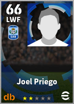 Joel Priego — LWF, OVR 66, MAX 66