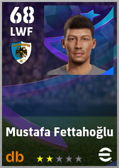 Mustafa Fettahoğlu — LWF, OVR 68, MAX 68
