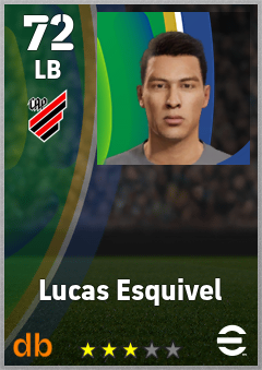 Lucas Esquivel — LB, OVR 72, MAX 72