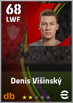 Denis Višinský — LWF, OVR 68, MAX 68
